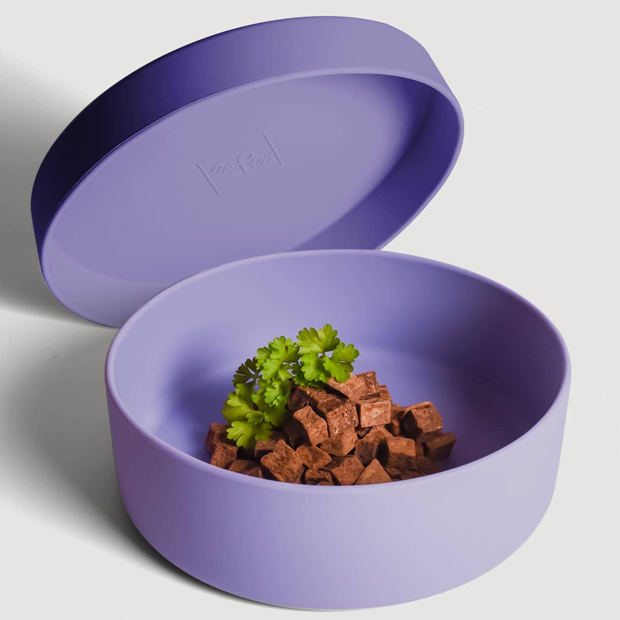 Ne&no® Gamelle en silicone avec couvercle pour chiens et chats
