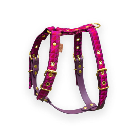 Harnais Rio rose et violet pour chien