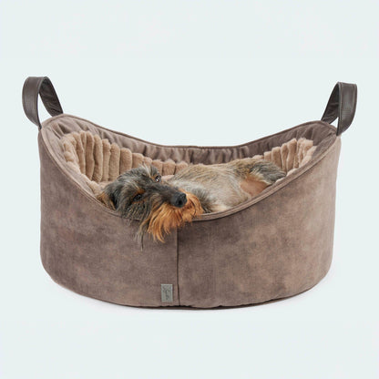 Lit douillet de luxe pour chien - Lit pour teckels et petits chiens