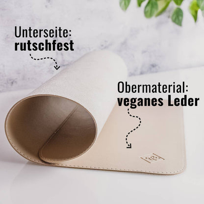Set de gamelle en cuir vegan