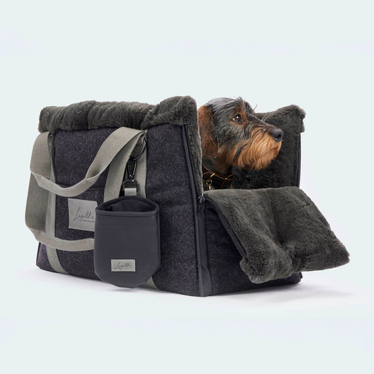 CosyBag Kitzbühel - Sac pour chien en loden pour teckels et petits chiens