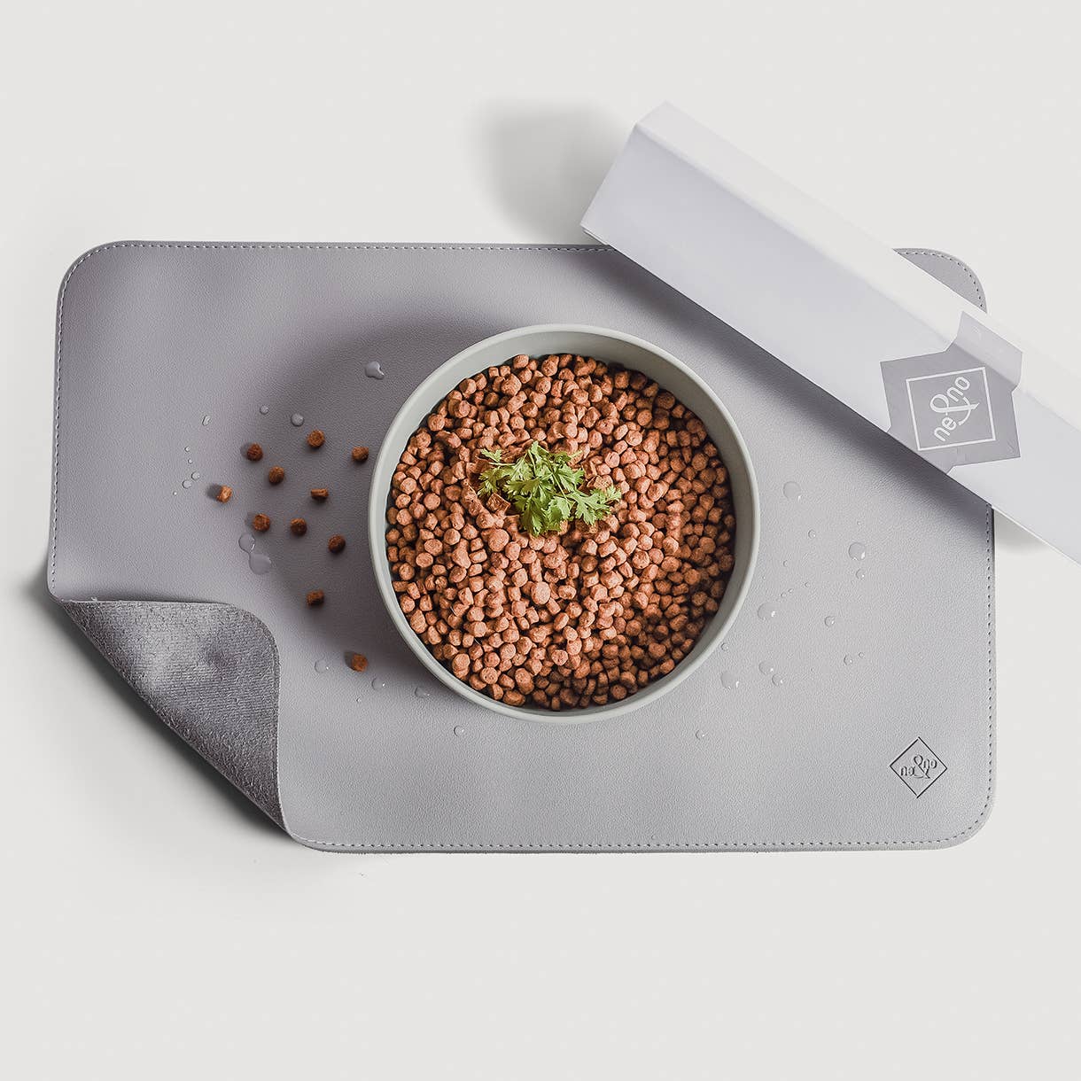 Set de gamelle en cuir vegan