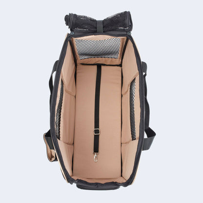 Sac de transport pour teckel et petits chiens avec matelas orthopédique