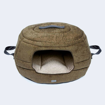 Tanière pour chien et lit pour chien Alpine olive