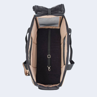 Sac de transport pour teckel et petits chiens avec matelas orthopédique