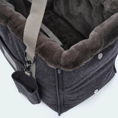 CosyBag Kitzbühel - Sac pour chien en loden pour teckels et petits chiens