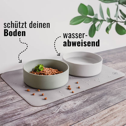 Set de gamelle en cuir vegan