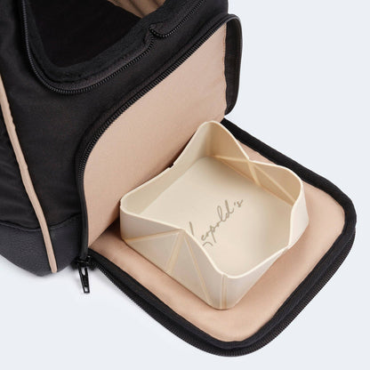 Sac de transport pour teckel et petits chiens avec matelas orthopédique