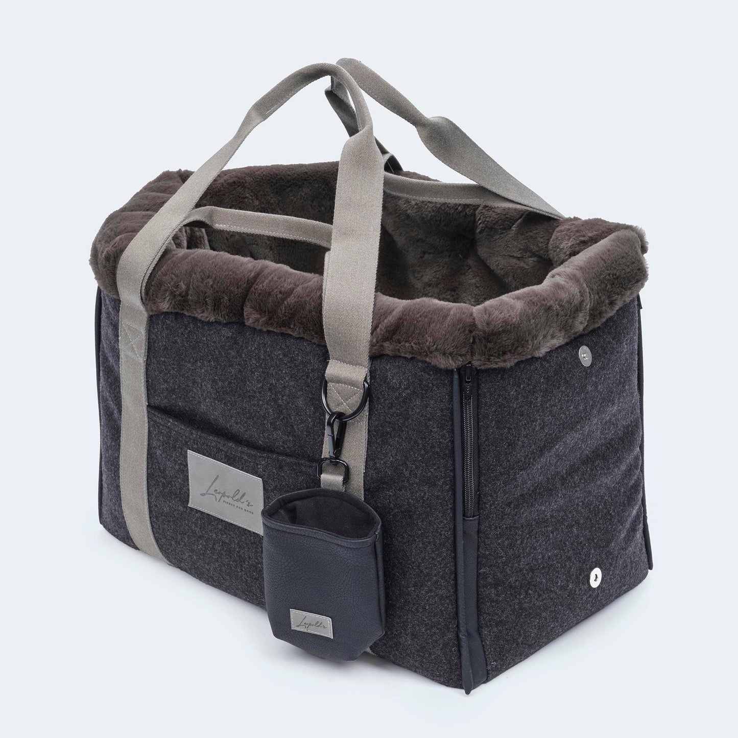 CosyBag Kitzbühel - Sac pour chien en loden pour teckels et petits chiens